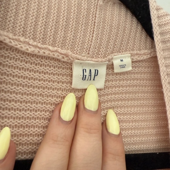 Gap blush powder pink long merino cardigan sweater - size Medium (M) - Picture 4 of 5